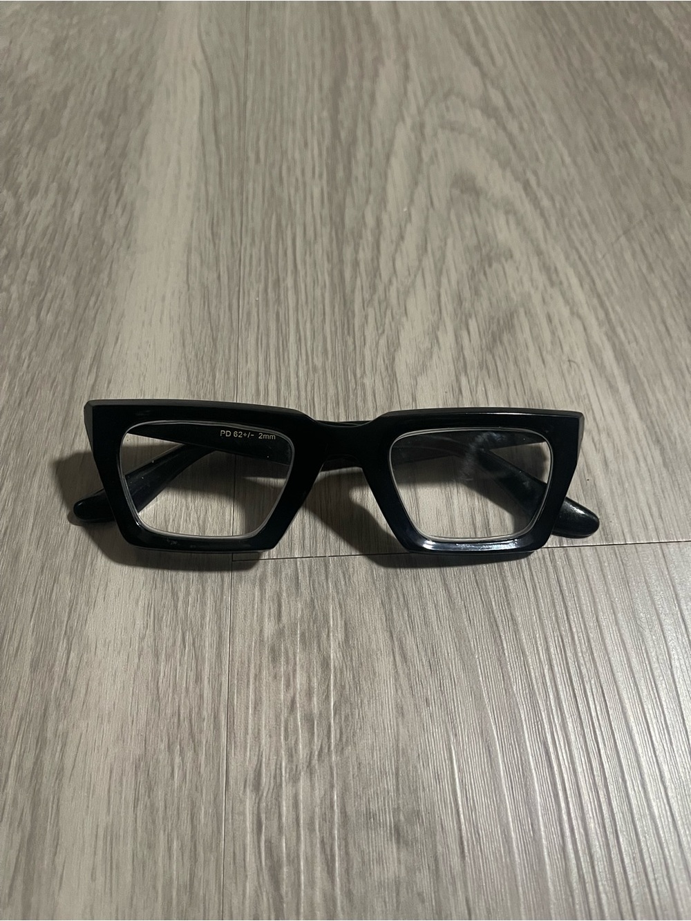 Black Thick Frame Cat-Eye Glasses